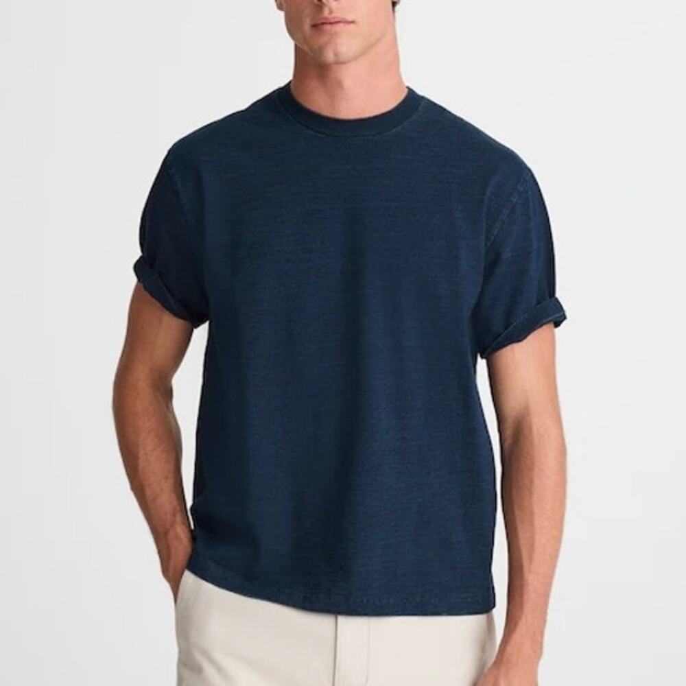 Madewell Men's The Vintage Tee 100% Cotton Dark Indigo Size Small NWT